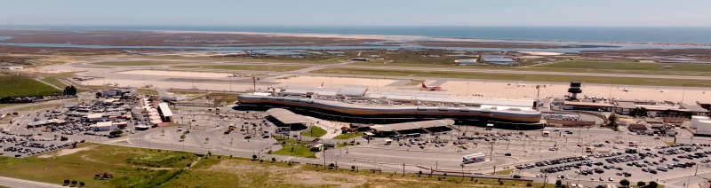 Faro Airport above view from landside