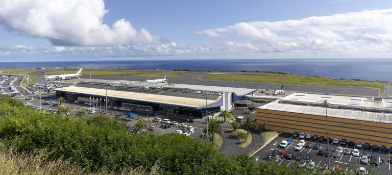 Ponta Delgada Airport view